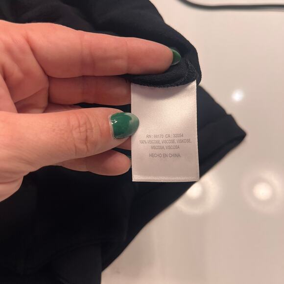 Kachel x Anthropologie Black Ruffled Cropped Wide Leg Jumpsuit Size 6 - Picture 9 of 13